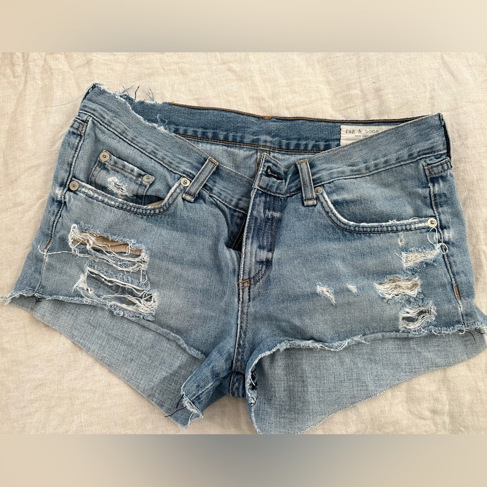Rag & Bone Freeport cutoff Jean shirt size 25
